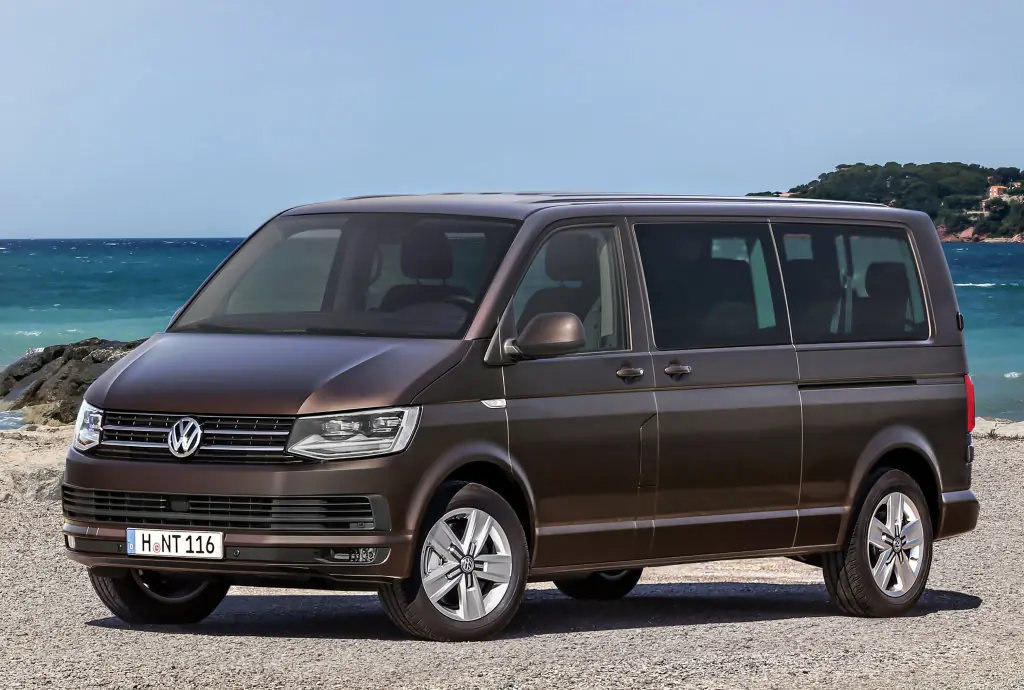 Volkswagen Transporter 2015, 2016, 2017, минивэн (3 ряда