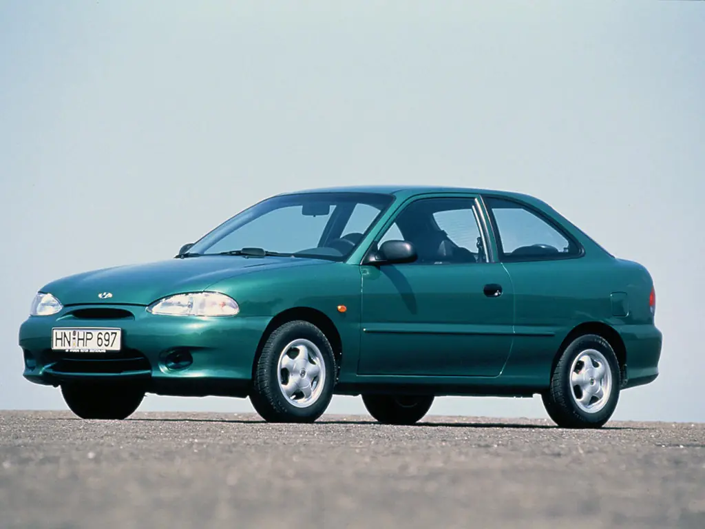 Hyundai Accent рестайлинг 1997, 1998, 1999, хэтчбек 3 дв