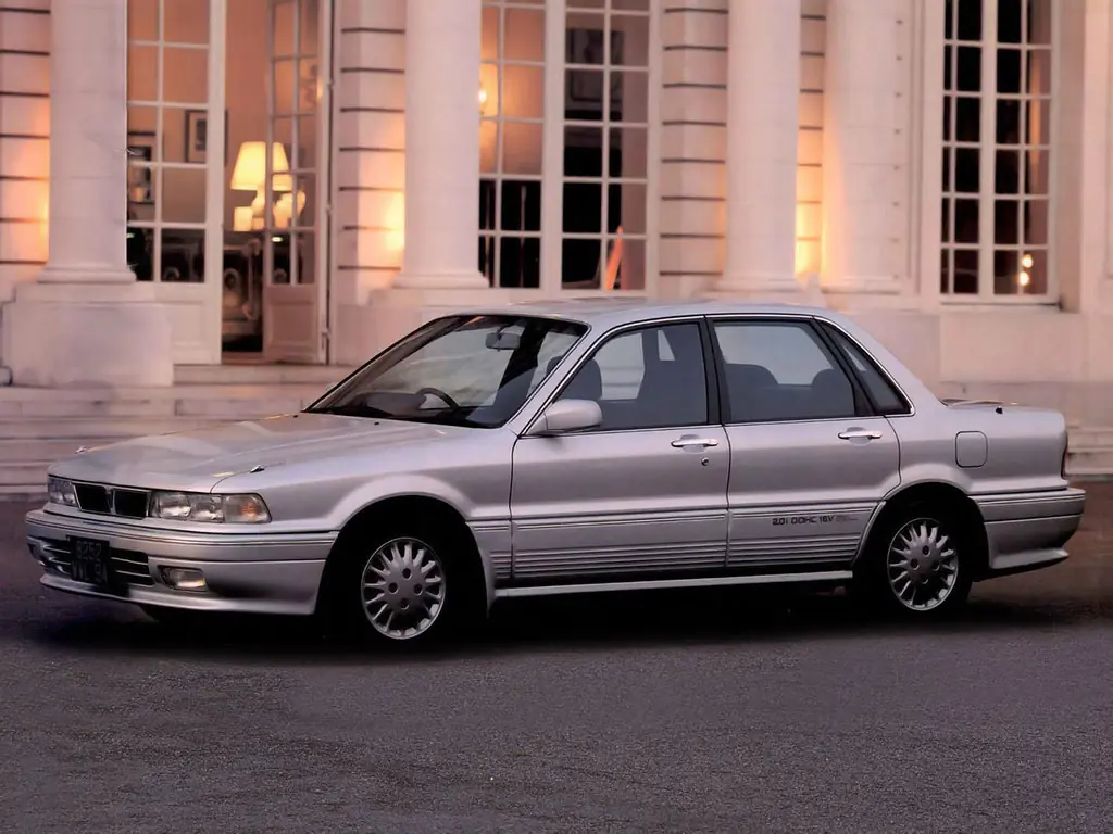 Mitsubishi Galant рестайлинг 1989, 1990, 1991, 1992, седан