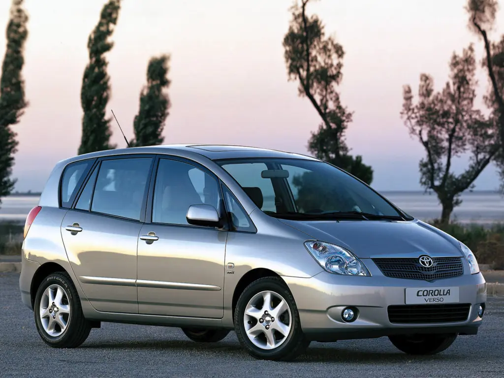 Toyota Corolla Verso 2001, 2002, 2003, 2004, минивэн, 1