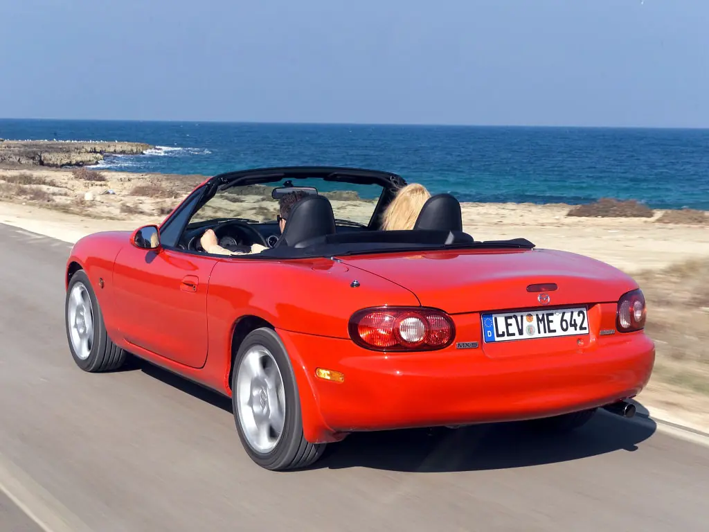 Mazda MX-5 рестайлинг 2000, 2001, 2002, открытый кузов, 2 поколение, NB  технические характеристики и комплектации