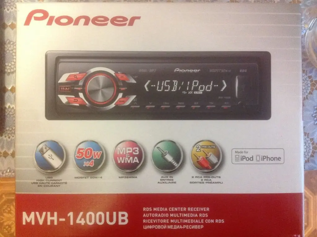 pioneer mvh 1400ub распиновка