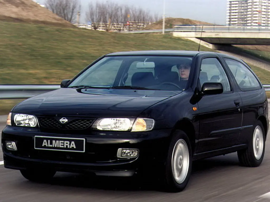 Nissan Almera рестайлинг 1998, 1999, 2000, хэтчбек 3 дв
