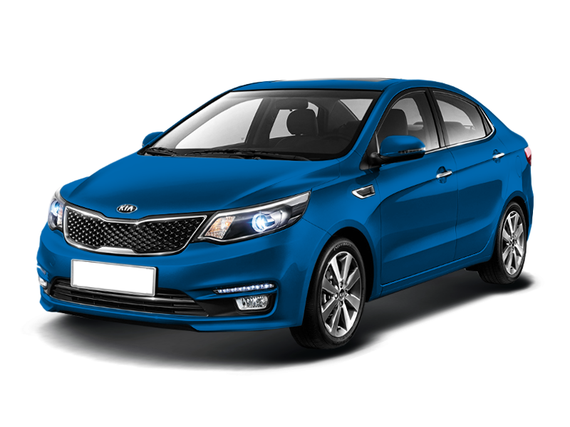 Kia Rio 2016 синяя