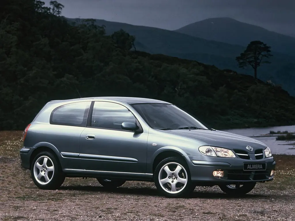 Nissan Almera 2000, 2001, 2002, 2003, хэтчбек 3 дв., 2