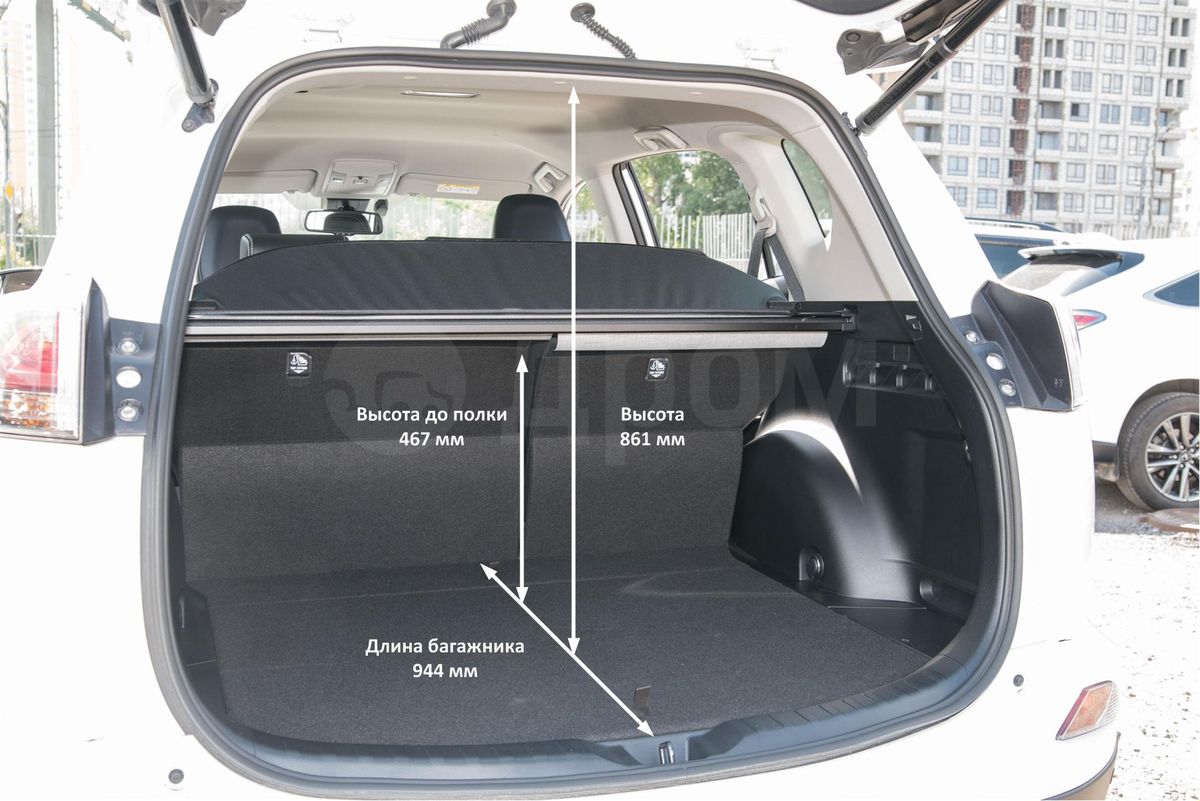 Высота рав. Ширина багажника Тойота рав 4. Тойота рав габариты багажника 4 поколения. Габариты багажника Тойота рав 4. Toyota rav4 габариты багажника.