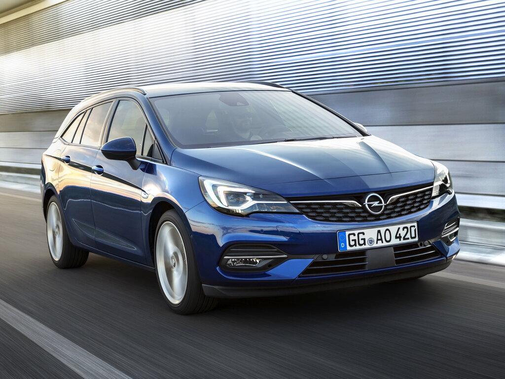 Opel Astra рестайлинг 2019, 2020, 2021, 2022, 2023, универсал, 5 поколение,  K технические характеристики и комплектации