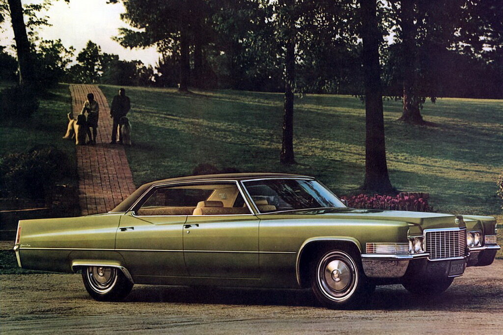 Автомобили 70 годов фото Cadillac DeVille рестайлинг 1969, 1970, седан, 5 поколение, Series 683 техническ