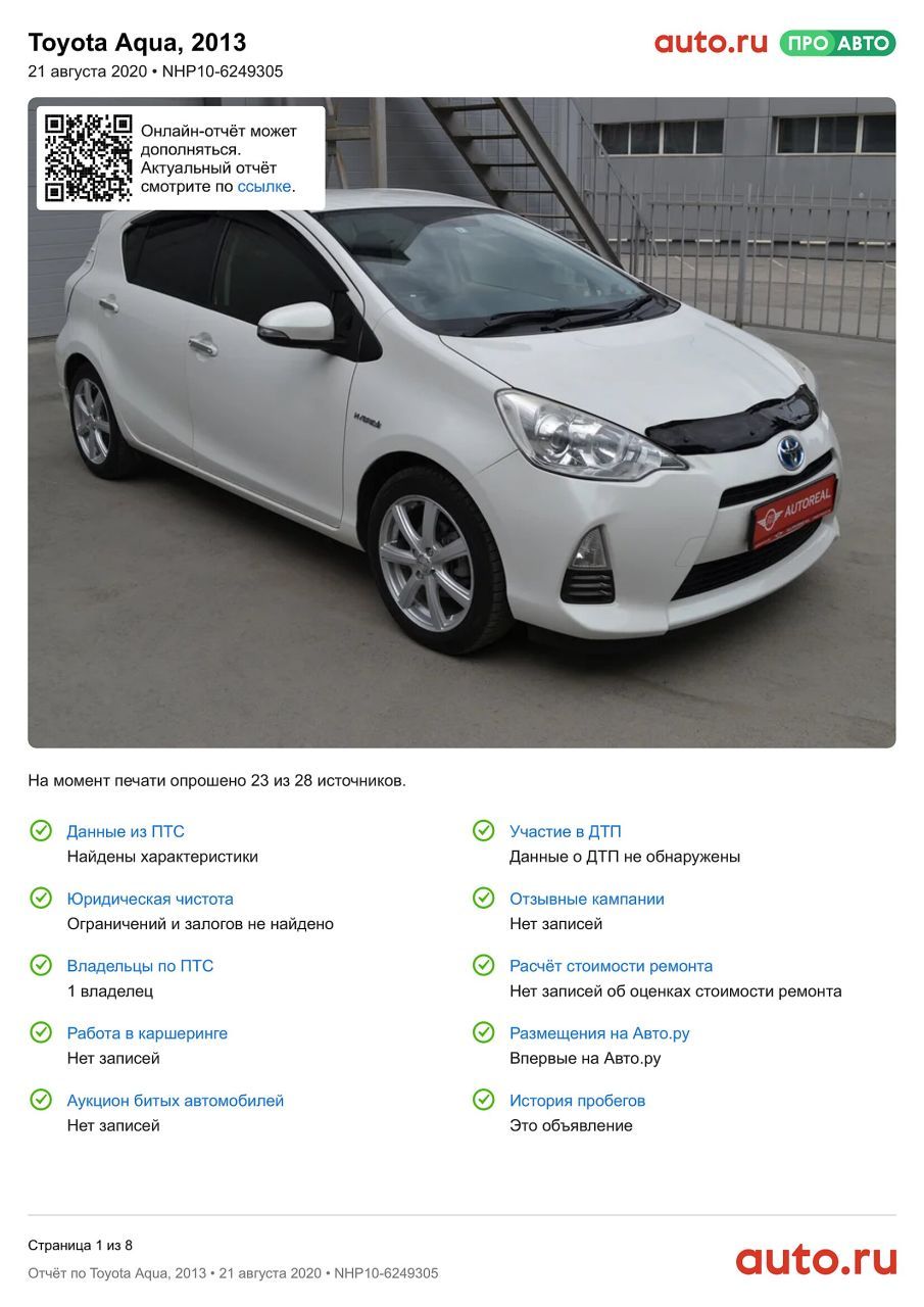 Toyota Aqua 2013 года, Купили жене Тойоту Аква, 2013 год, комплектация G,  74 л.с., вариатор, бензин, расход 3.9, Кызыл, Хэтчбек