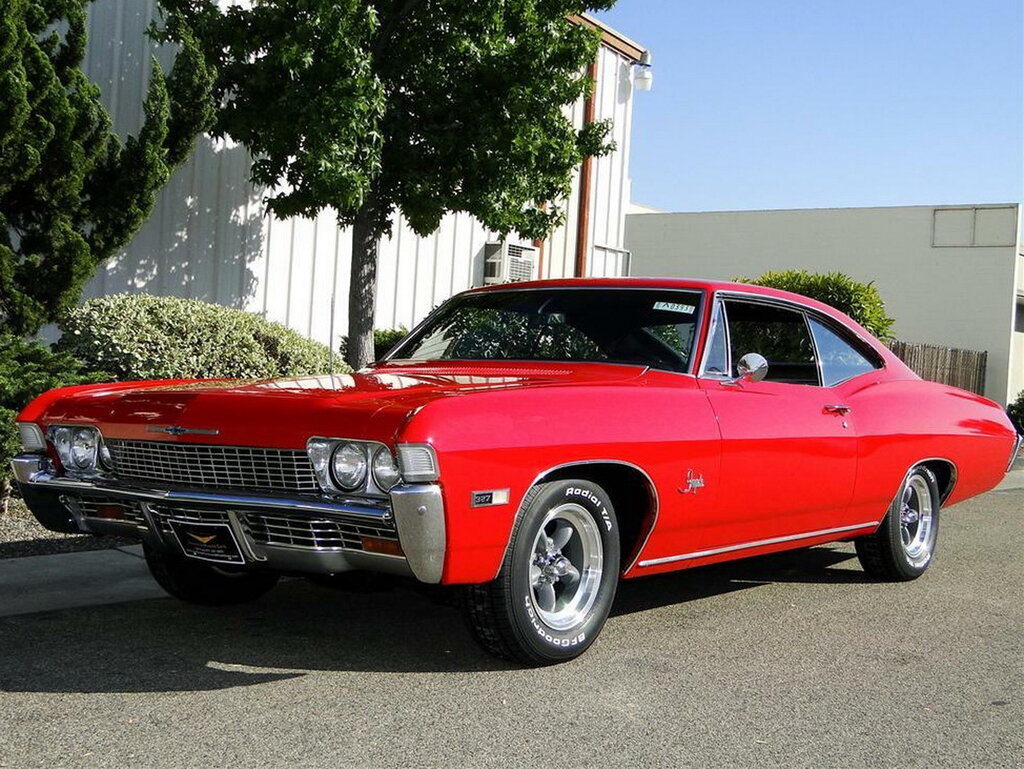 Chevrolet Impala 3-й рестайлинг 1967 1968 купе 4 поколение технические  характеристики и комплектации
