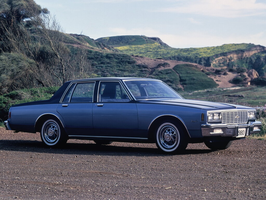 Chevrolet Impala 3-й рестайлинг 1979, 1980, седан, 6 поколение технические  характеристики и комплектации