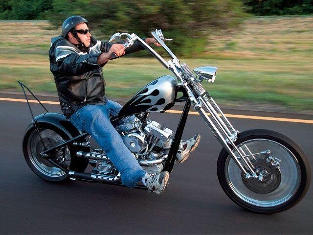 Харлей Sportster с высоким рулем