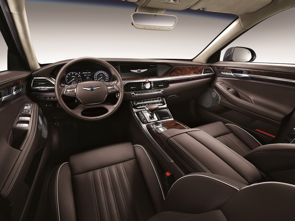 New Genesis G90 2023 - full size luxury flagship Sedan Interior - YouTube