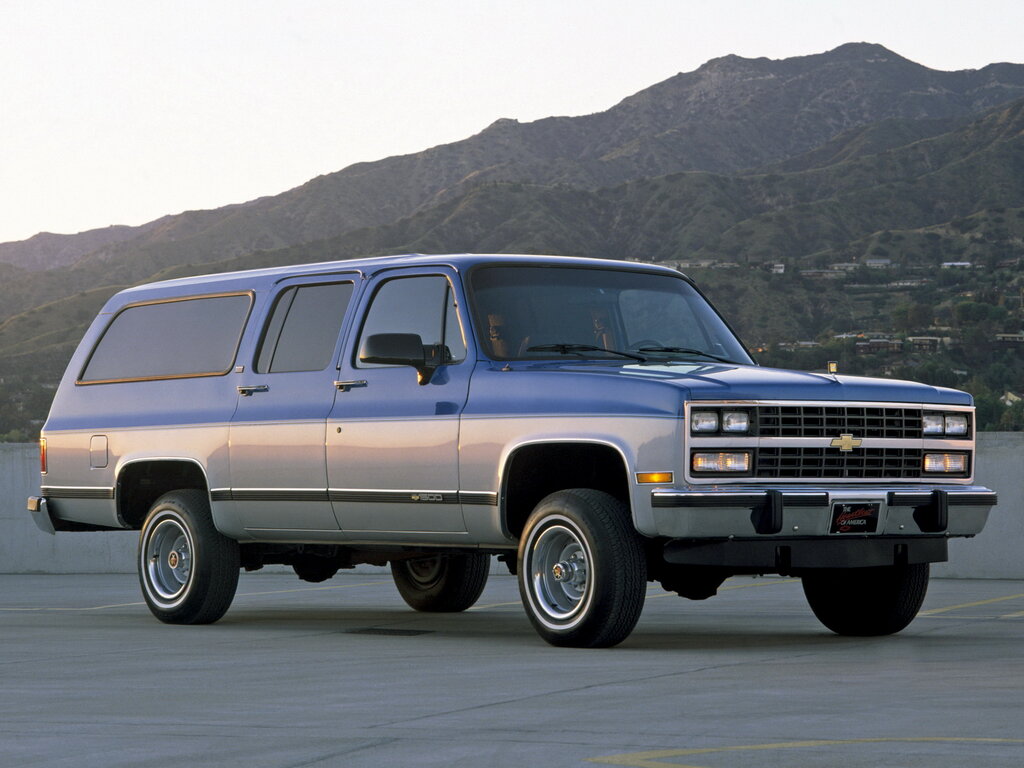 Chevrolet Suburban 2-й рестайлинг 1988, 1989, 1990, 1991, джип/suv 5 дв., 7  поколение технические характеристики и комплектации