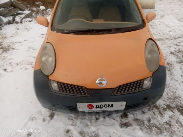 Ниссан Марч оранжевый 2002