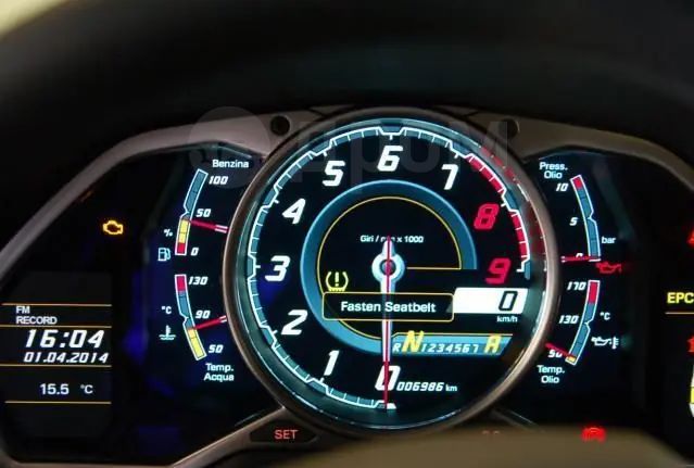 aventador speedometer