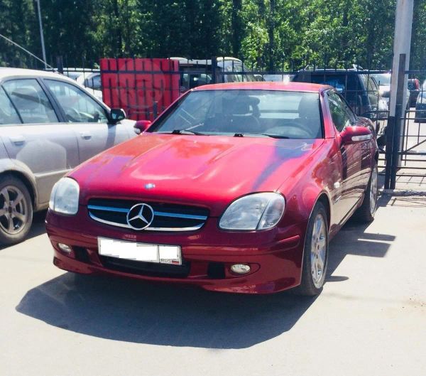 Мерседес СЛК 500 красный