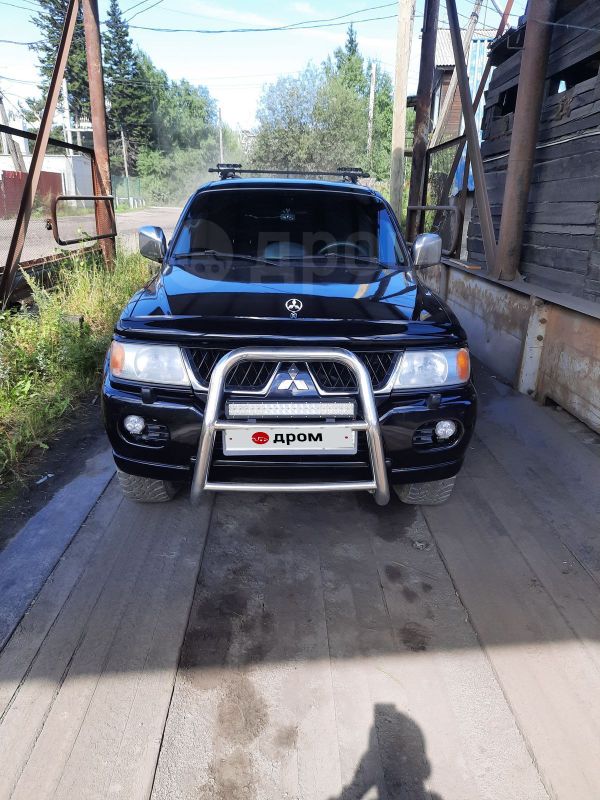 Mitsubishi Pajero Sport 2007 кенгурятник черный
