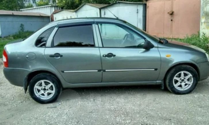 Lada Kalina 2008 зеленый седан